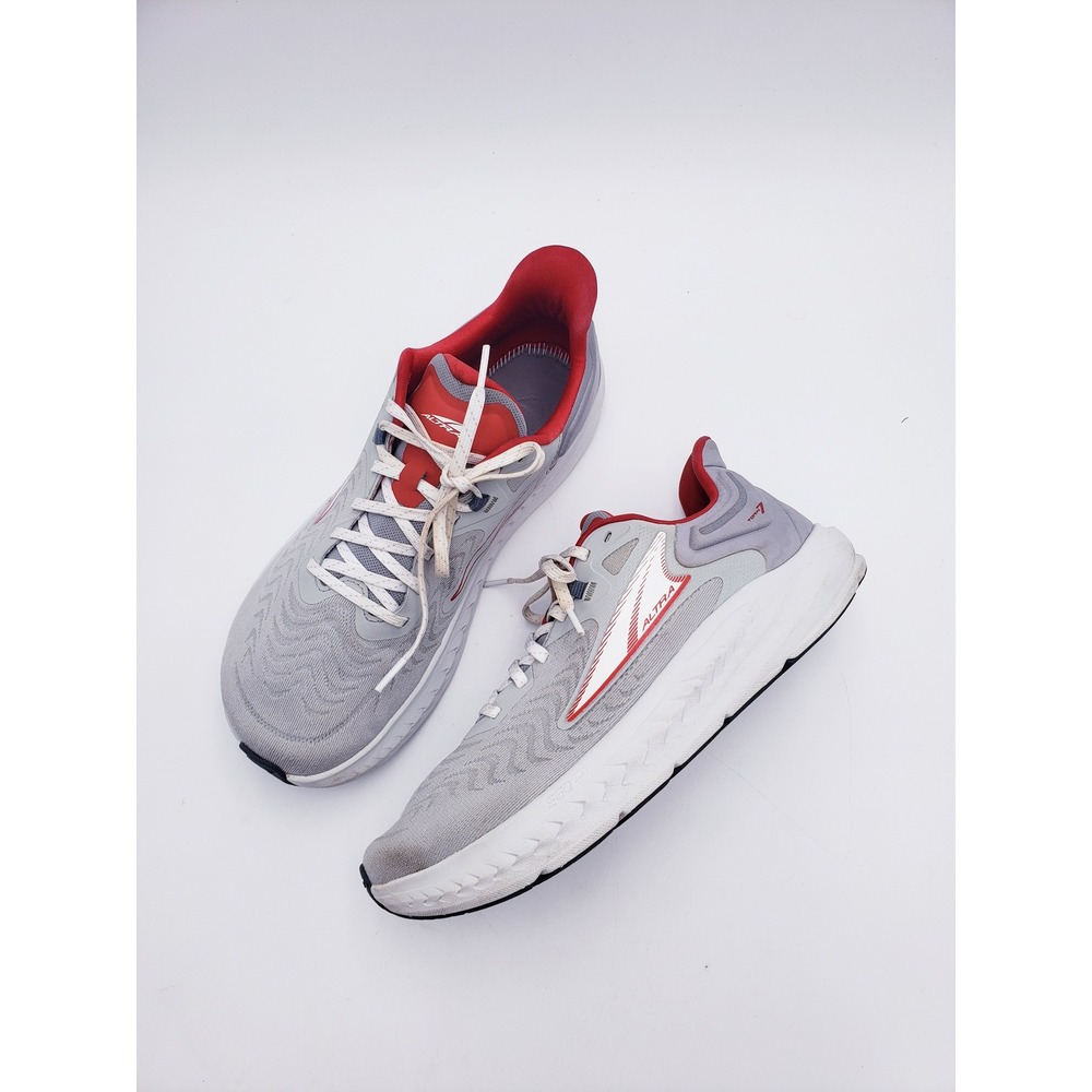 Altra Torin 7 Running Shoes Gray Red Low Top Lace Up Sneakers Mens Size 10